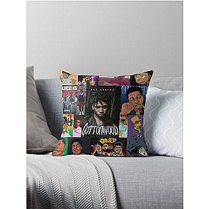 NLE Choppa Collage Throw Pillow