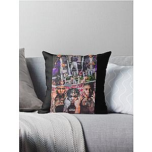 nle choppa Collage Throw Pillow