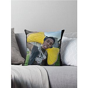 NLE Choppa shows off his new shoes Throw Pillow