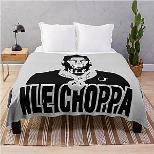 NLE Choppa rapper designs  Throw Blanket