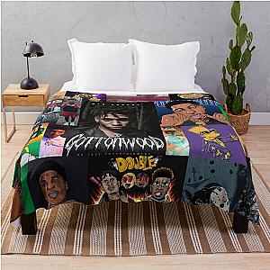 NLE Choppa Collage Throw Blanket