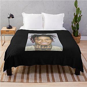 NLE Choppa Mugshot Throw Blanket