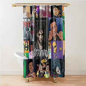 NLE Choppa Collage Shower Curtain