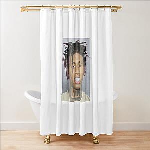 NLE Choppa Mugshot Shower Curtain