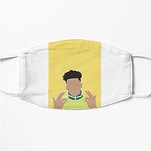 yellow nle choppa Flat Mask