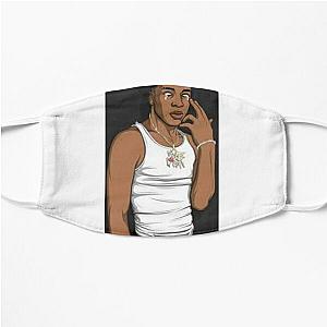 nle choppa tears Flat Mask