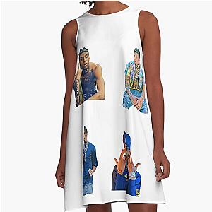 NLE Choppa Hi-Def Paint Effect Sticker Set  T Shirt A-Line Dress