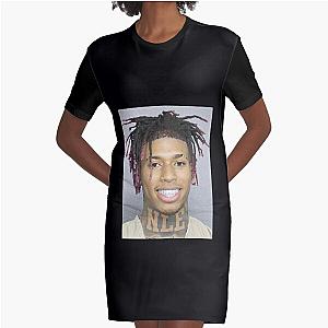 NLE Choppa Mugshot  Graphic T-Shirt Dress