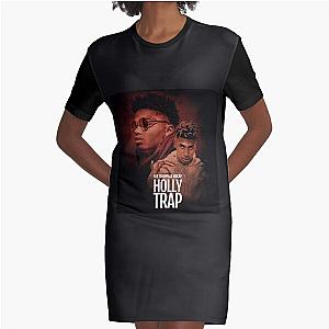 NLE Choppa Graphic T-Shirt Dress