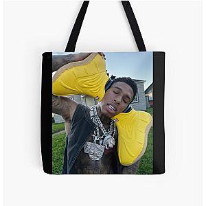 NLE Choppa shows off his new shoes All Over Print Tote Bag