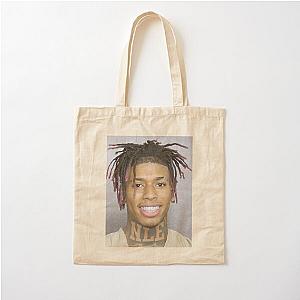 NLE Choppa Mugshot Cotton Tote Bag