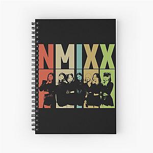 NMIXX Colorful Retro silhouette Spiral Notebook