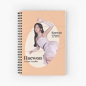 Nmixx Haewon"Ad Mare" O.O pure white polaroid pack logo Spiral Notebook