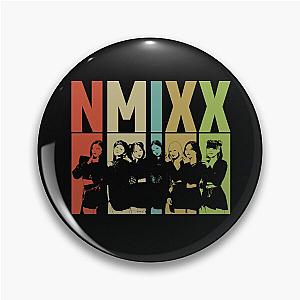 NMIXX Colorful Retro silhouette Pin