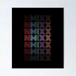 NMIXX Colorful Typography Poster