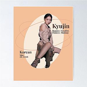 Nmixx kyujin "Ad Mare" O.O pure white polaroid pack logo Poster