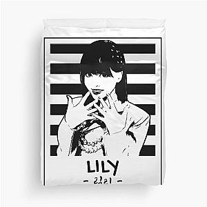 NMIXX Lily Silhouette Black and White Duvet Cover