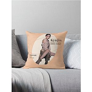 Nmixx kyujin "Ad Mare" O.O pure white polaroid pack logo Throw Pillow