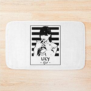 NMIXX Lily Silhouette Black and White Bath Mat