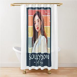 NMIXX Sullyoon Retro Animated Shower Curtain