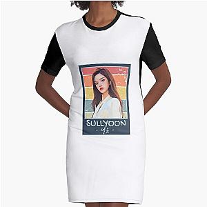 NMIXX Sullyoon Retro Animated Graphic T-Shirt Dress