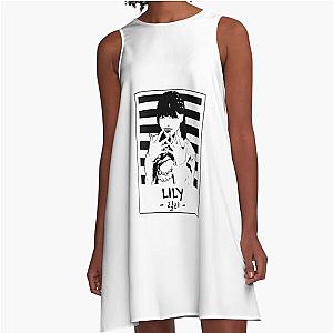 NMIXX Lily Silhouette Black and White A-Line Dress