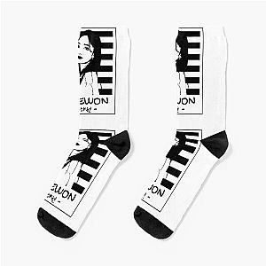 NMIXX Haewon Silhouette Black and White Socks