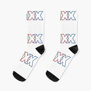 NMIXX Colorful Mixed Typo Socks