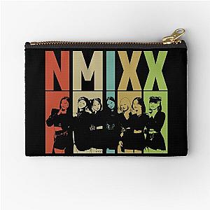 NMIXX Colorful Retro silhouette Zipper Pouch