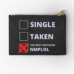 NMPLOL Funny Single Taken Zipper Pouch