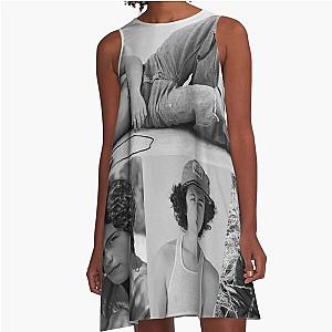 Black and White Noah Jupe Collage  A-Line Dress