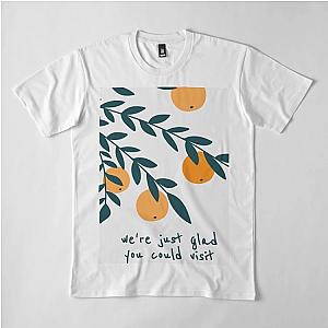 Noah Kahan just glad you could visit orangejuice noah kahan Classic T-shirt