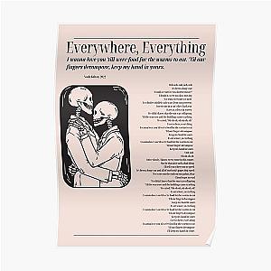 Everywhere,everything. Noah Kahan stick season art  Poster RB1508