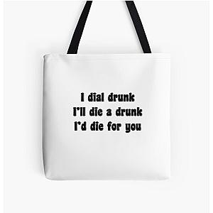 Dial Drunk Lyrics - Noah Kahan All Over Print Tote Bag RB1508