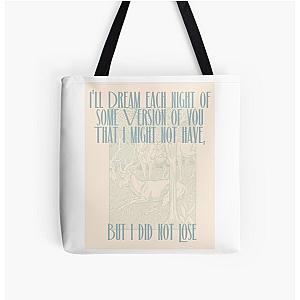 noah kahan stick season lyric print  All Over Print Tote Bag RB1508