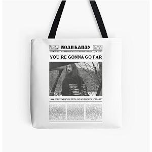 Noah Kahan Retro Newspaper All Over Print Tote Bag RB1508