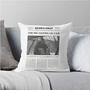 Noah Kahan Retro Newspaper Throw Pillow RB1508