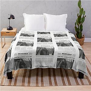 Noah Kahan Retro Newspaper Throw Blanket RB1508