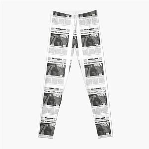 Noah Kahan Retro Newspaper Leggings RB1508