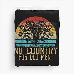 No Country For Old Men Uterus Feminist Women Rights Vintage Duvet Cover