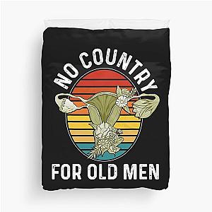 No Country For Old Men Uterus Hysterectomy Feminist Floral  Duvet Cover