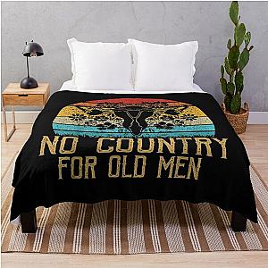 No Country For Old Men Uterus Feminist Women Rights Vintage Throw Blanket