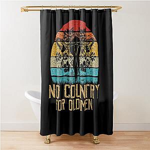 No Country For Old Men Uterus Feminist Women Rights Vintage Shower Curtain