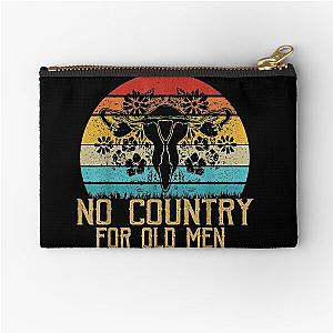 No Country For Old Men Uterus Feminist Women Rights Vintage Zipper Pouch