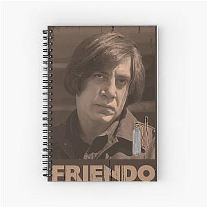 No Country For Old Men - Anton Chigurh - Javier Bardem - Friendo Spiral Notebook