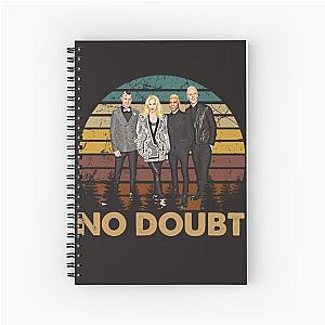 Vintage No Doubt Rock Band Arts  Spiral Notebook