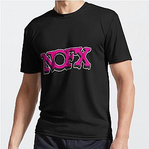 NOFX Pink Logo T-Shirt Active T-Shirt