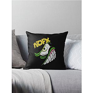 Nofx punk band logo Throw Pillow