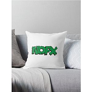 Nofx punk band logo Throw Pillow