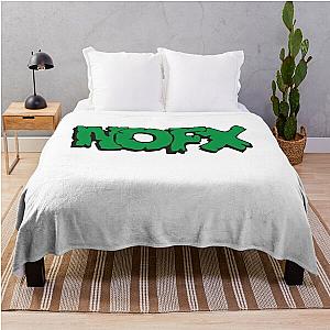 Nofx punk band logo Throw Blanket